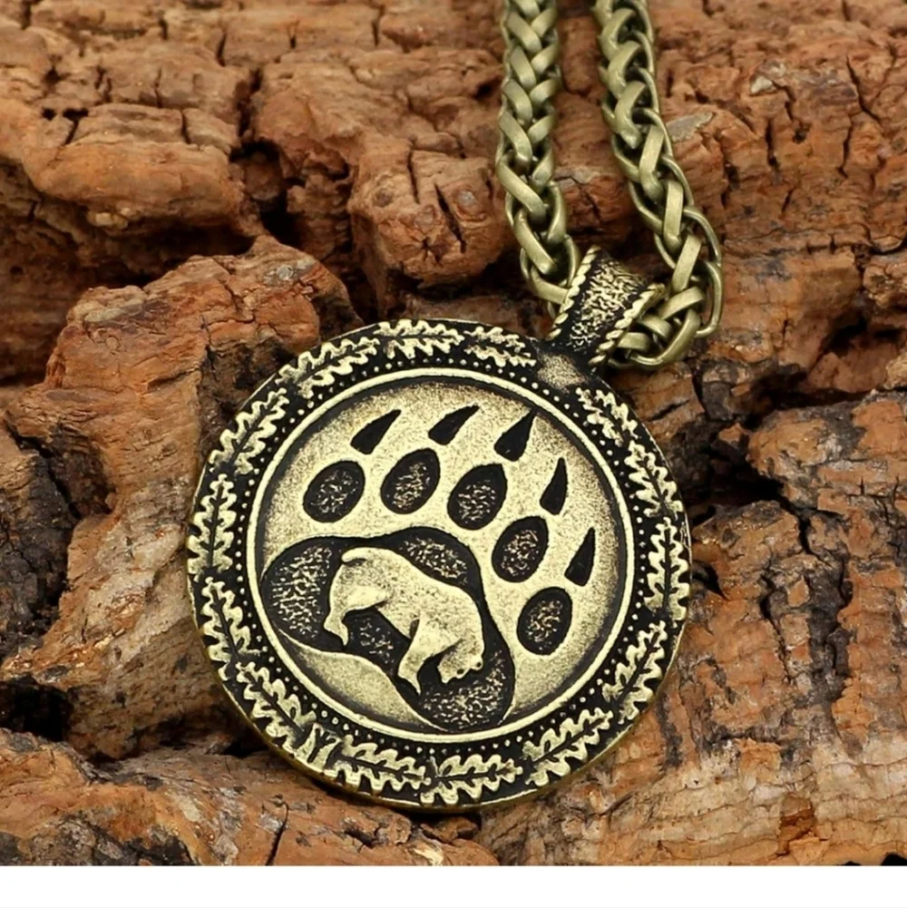 Bear Paw Pendant Necklace